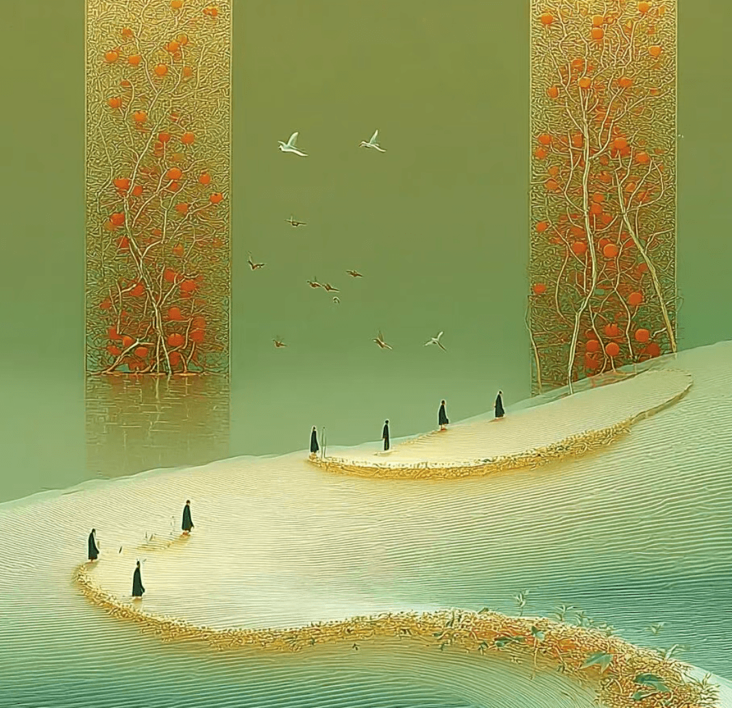 Midjourney poster autunno cinese