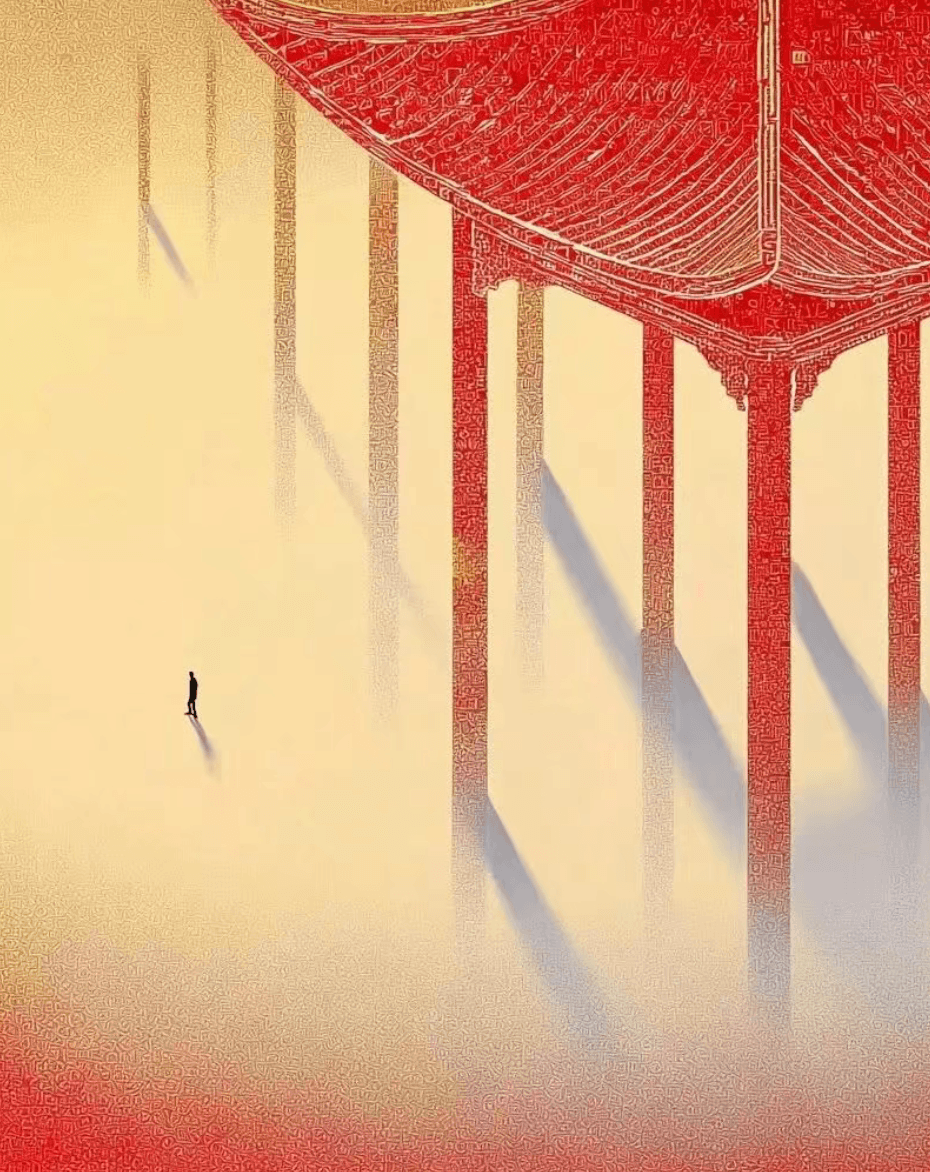 Prompts Midjourney: Minimal Oriental Ancient Architecture