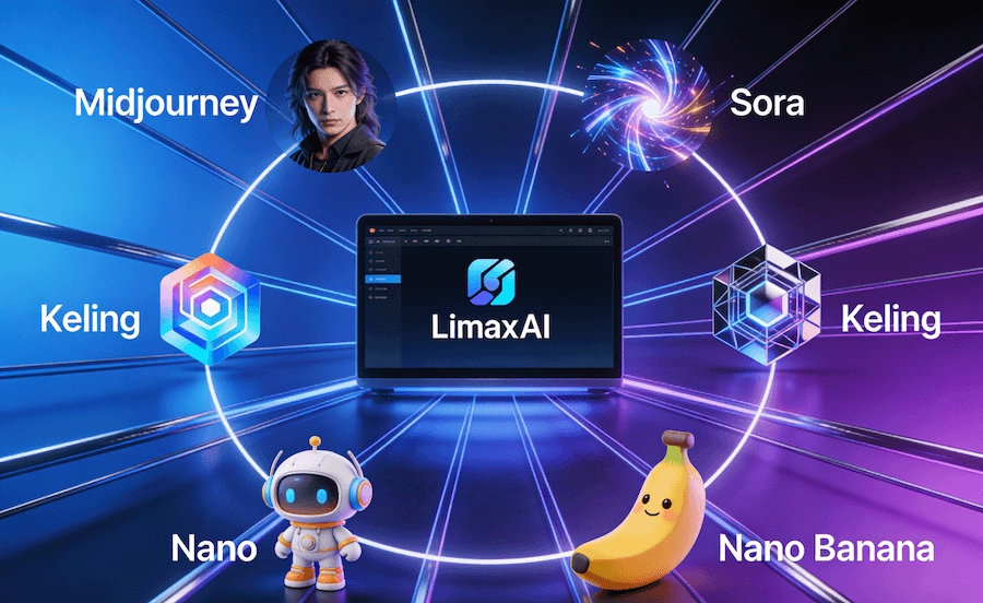 LimaxAI قدرت Midjourney، Sora، Keling و موارد دیگر را در یک داشبورد جمع می‌کند